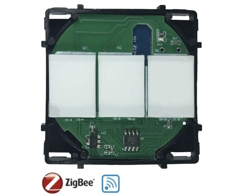Сенсорный ZigBee/RF модуль выключатель M-SK-Z803Y — 3 клавиши